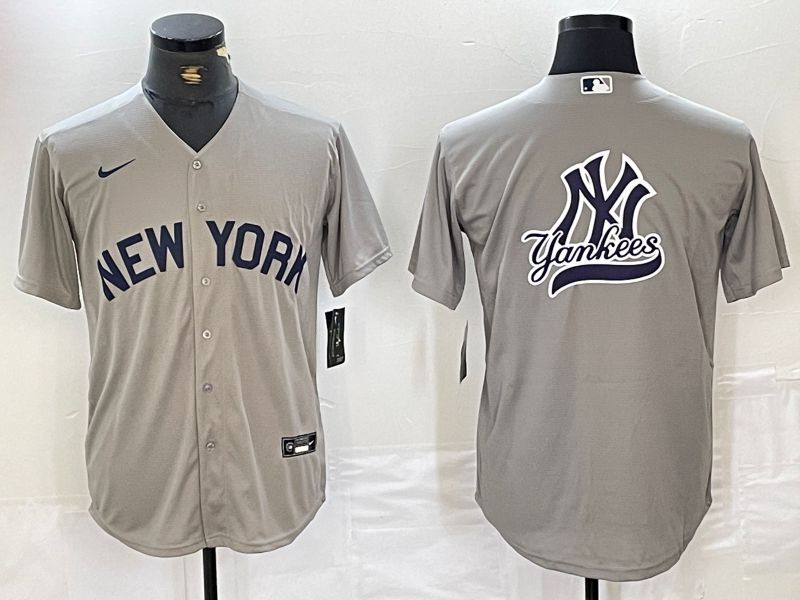 Men New York Yankees Blank Grey Dream Edition Nike 2024 MLB Jersey style 3